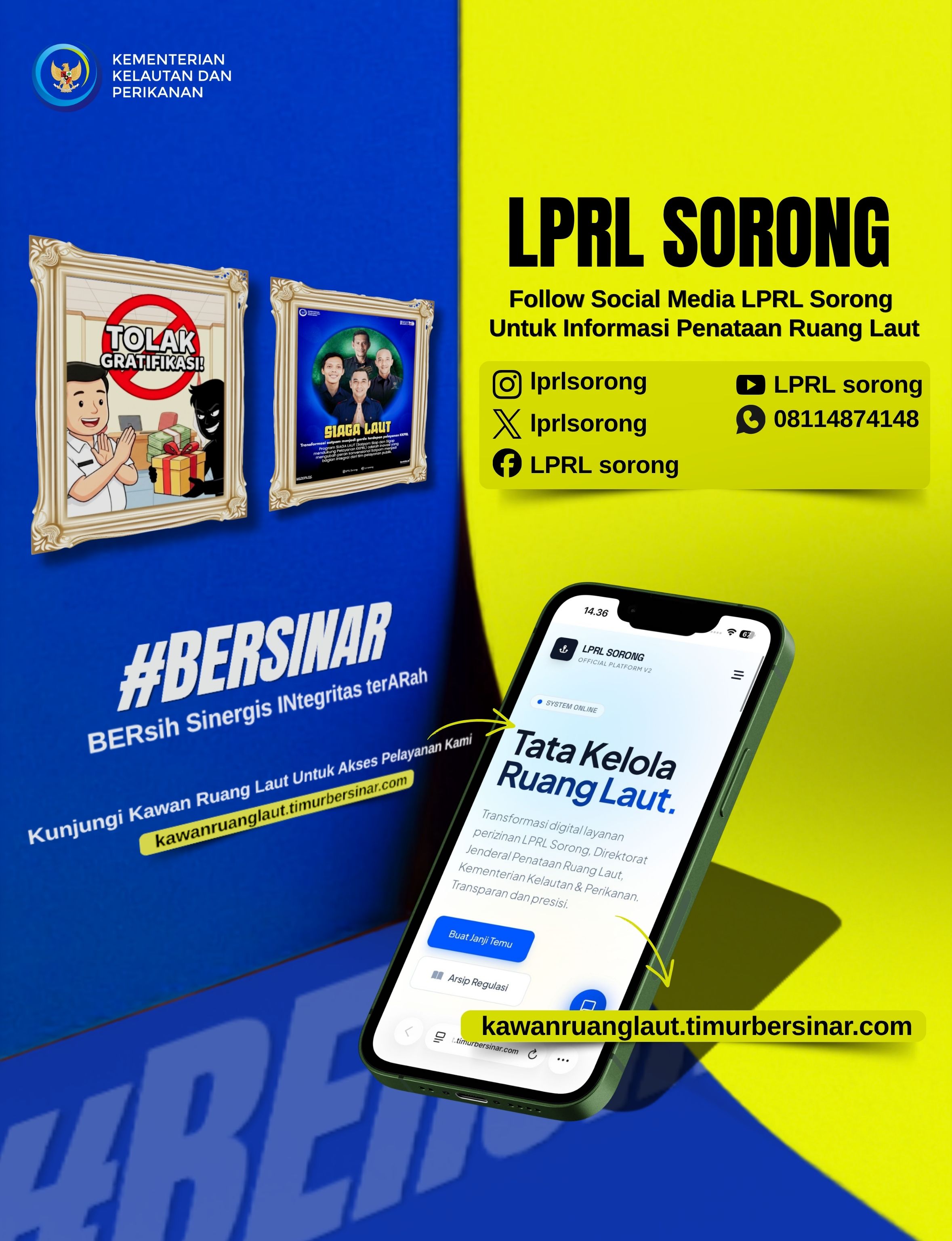 Informasi media sosial dan layanan digital LPRL Sorong